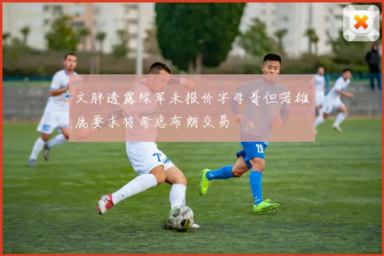 文胖透露绿军未报价字母哥但若雄鹿要求将考虑布朗交易